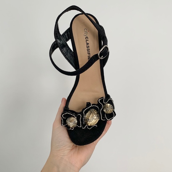 Black Wedge Espadrilles - Picture 2 of 2